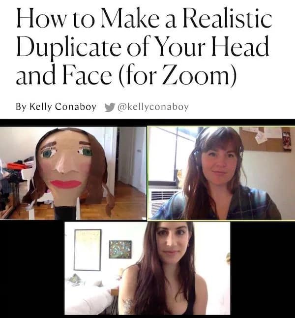 How to Make a Realistic Duplicate of Your Head and Face (for Zoom)