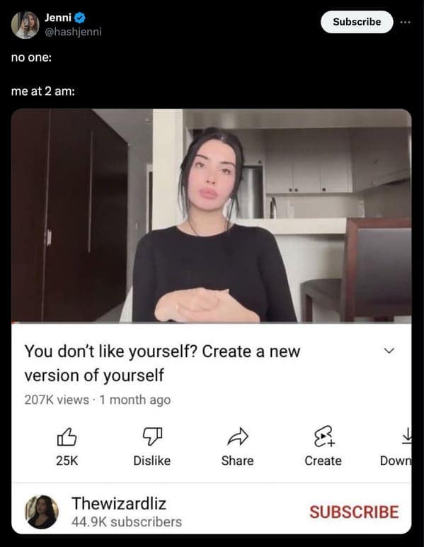 You don't like yourself? Create a new version of yourself