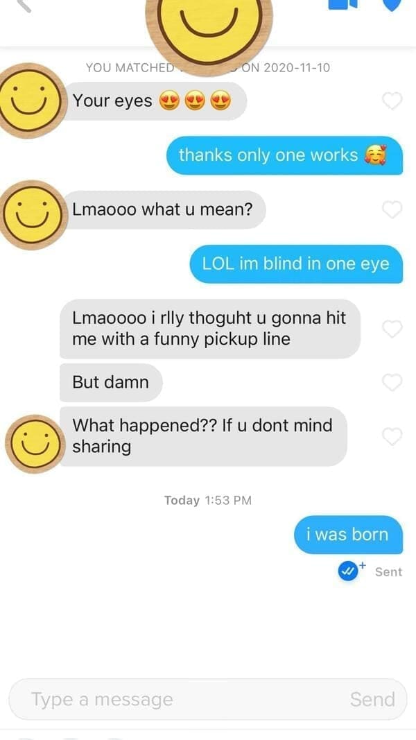 Lmaoooo i rlly thoguht u gonna hit me with a funny pickup line But damn