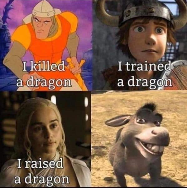I killed a dragon I raised a dragon