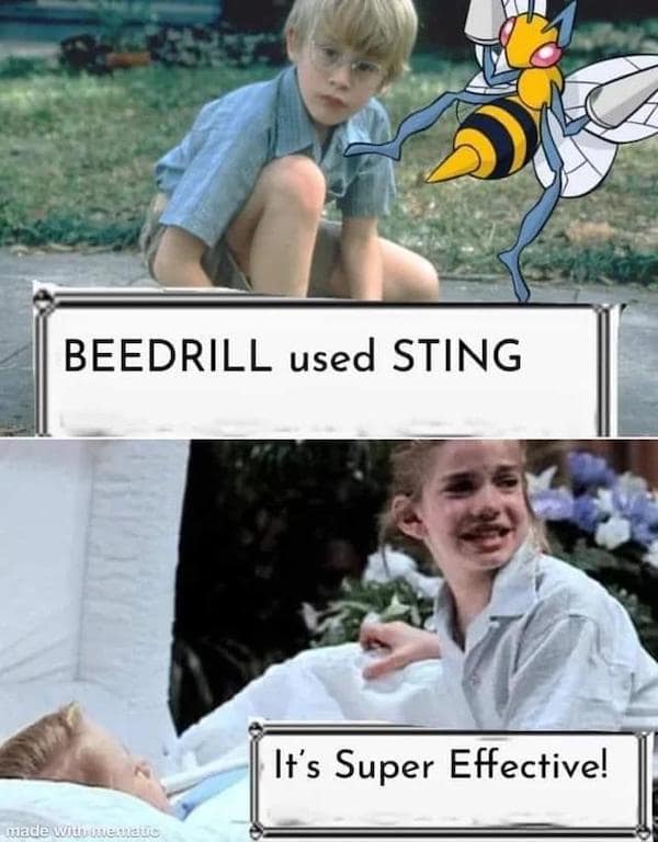 BEEDRILL used STING It's Super Effective!