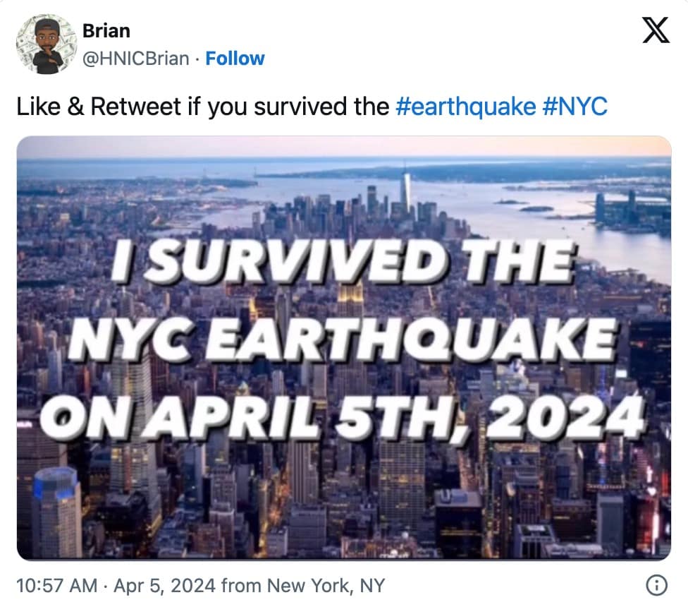 new york earthquake memes, NYC earthquake memes, new york earthquake reactions, Funny New York earthquake reactions, NYC earthquake humor
