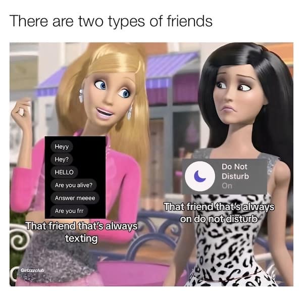 There are two types of friends