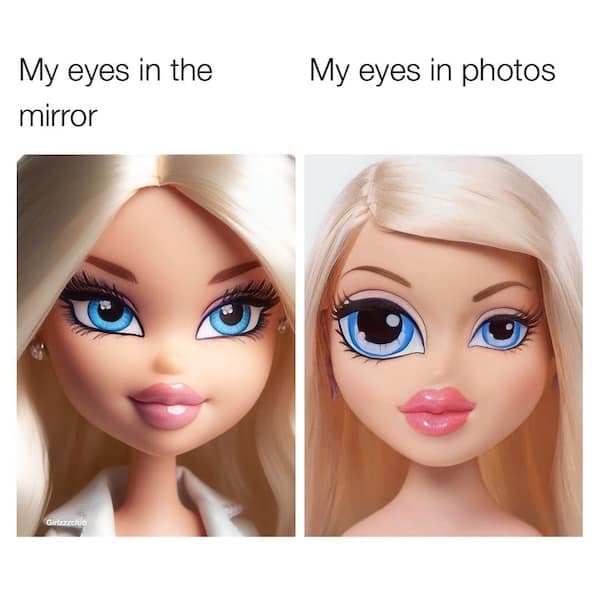 My eyes in the mirror My eyes in photos