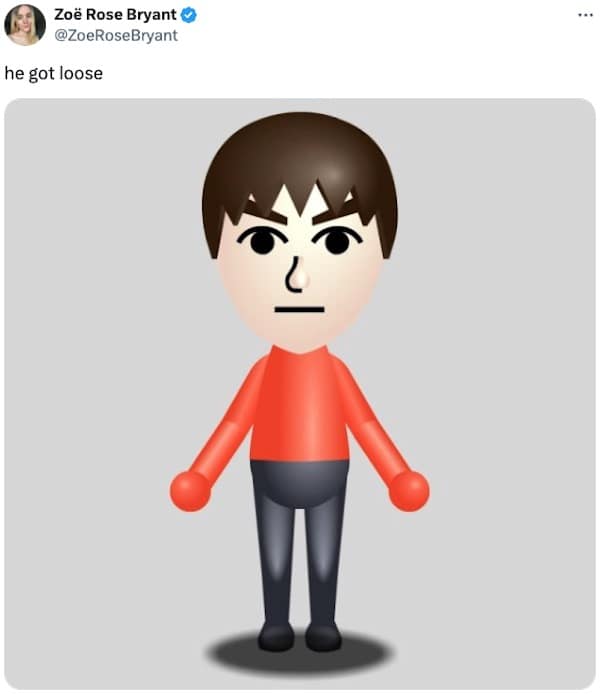 he got loose