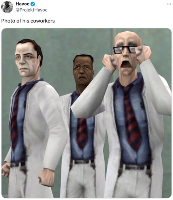 Photo of his coworkers
