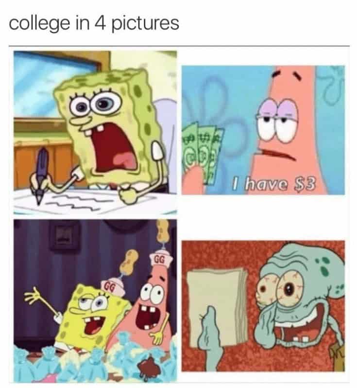 college in 4 pictures
