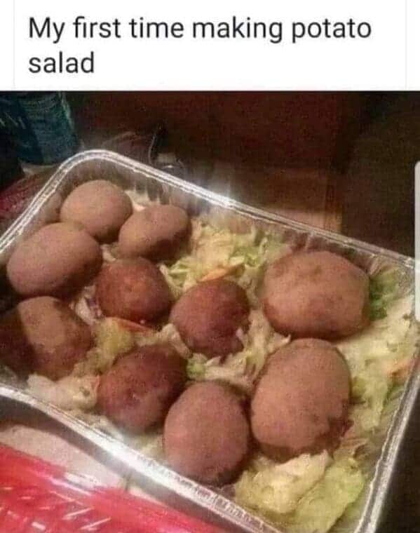 My first time making potato salad