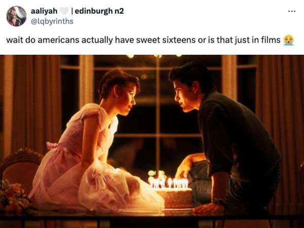 wait do americans actually have sweet sixteens or is that just in films