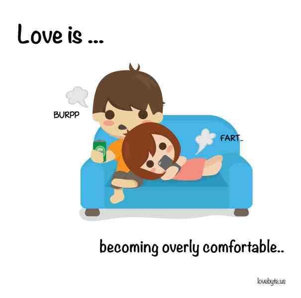fart memes. Love is ... BURPP FART. becoming overly comfortable..
