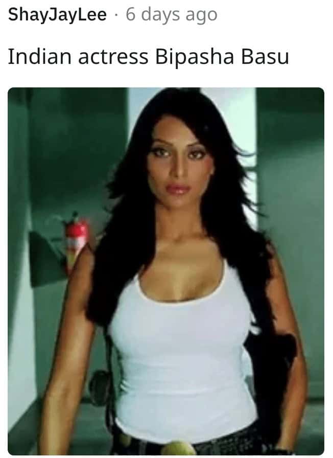Indian actress Bipasha Basu