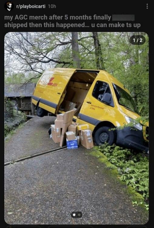 funniest reddit posts. my AGC merch after 5 months finally shipped then this happened... u can make ts up