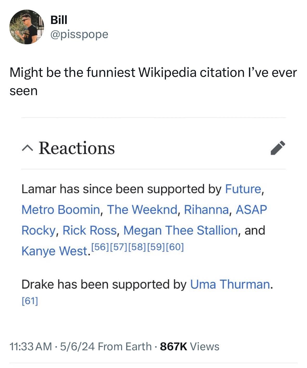 funny pics. Might be the funniest Wikipedia citation l've ever seen