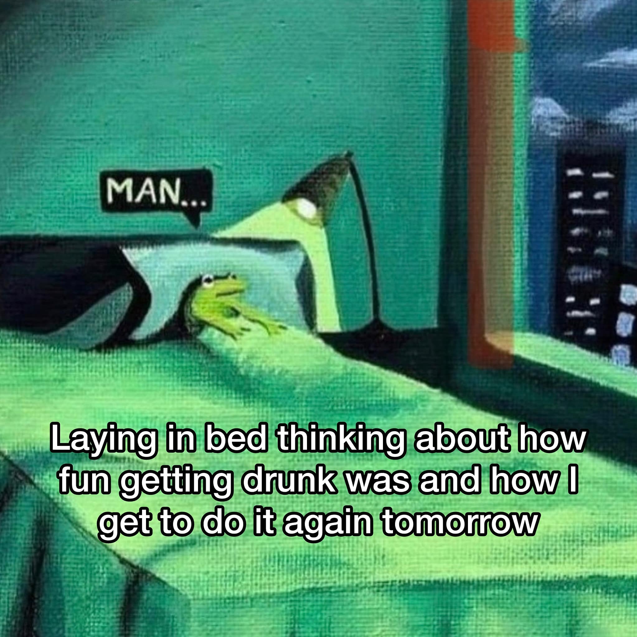 funny pics. Laying in bed thinking about how fun getting drunk was and how I get to do it again tomorrow