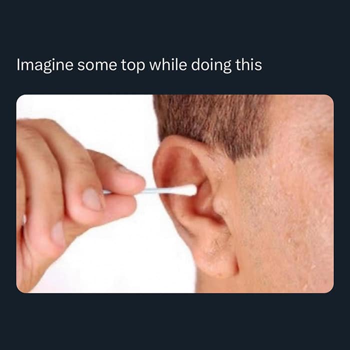 funny pics. Imagine some top while doing this