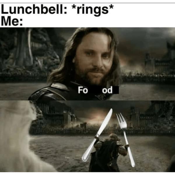 funny pics. Lunchbell: *rings* Me: