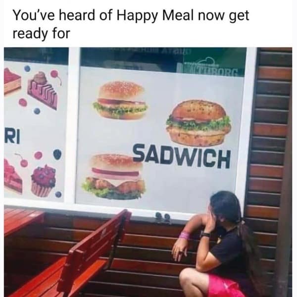 funny pics. You've heard of Happy Meal now get ready for