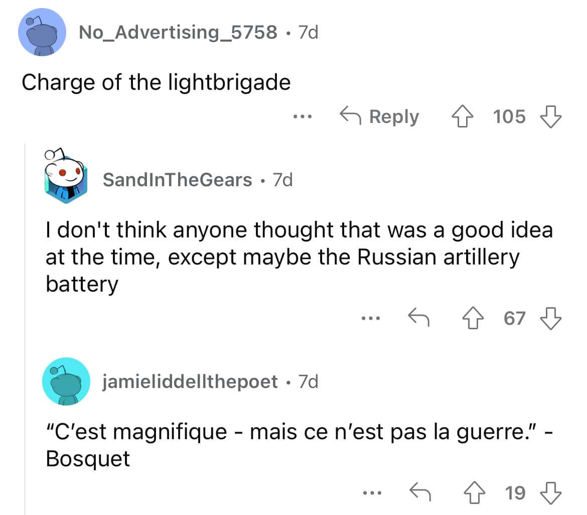 Charge of the lightbrigade