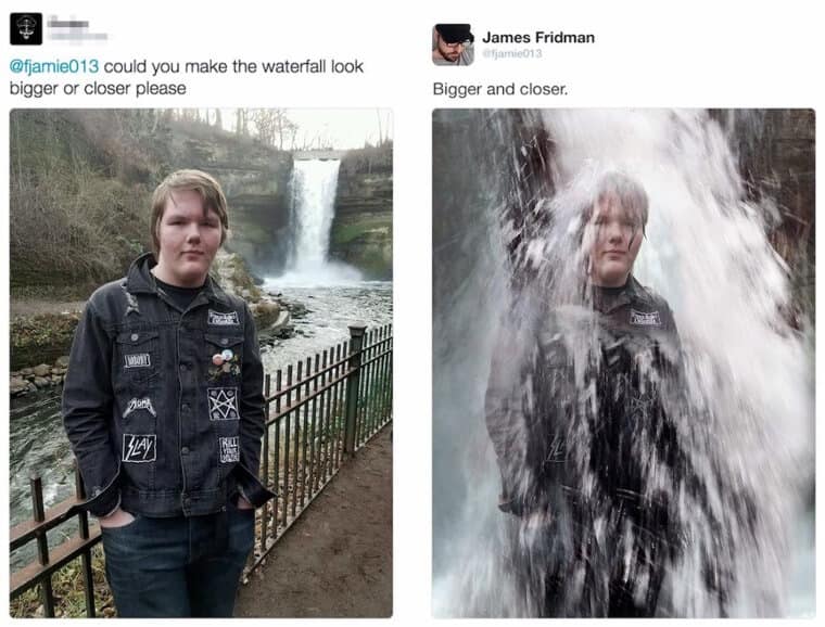 James Fridman, funny photo edits, Photoshop fails, internet humor, Photoshop jokes, hilarious photo edits, creative photo manipulations