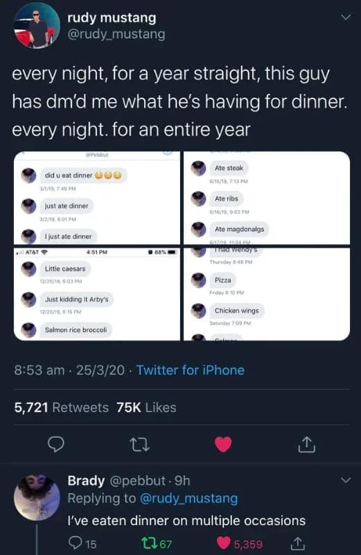 men being chaotic.
