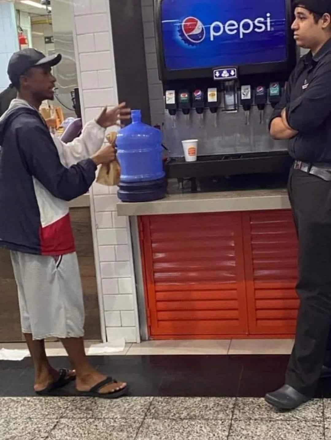 men being chaotic.