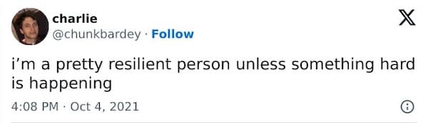 mental health memes. i'm a pretty resilient person unless something hard is happening