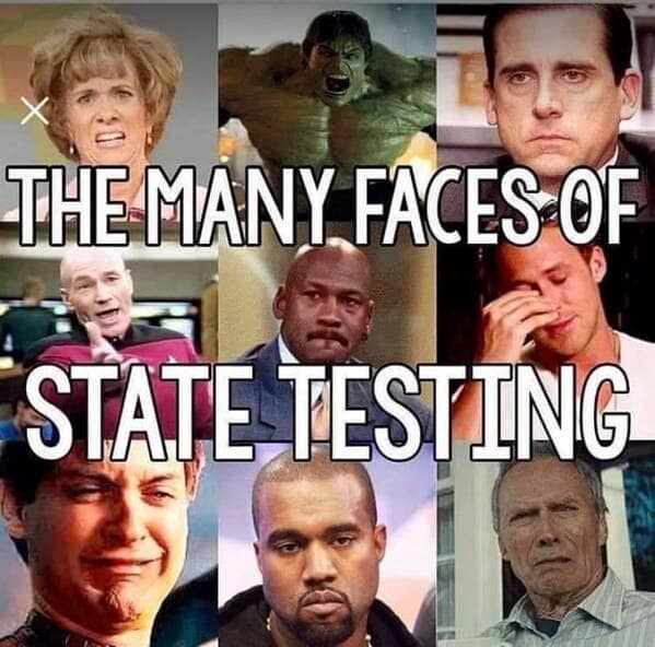 Teacher Memes. THE MANY FACES OF STATE TESTING
