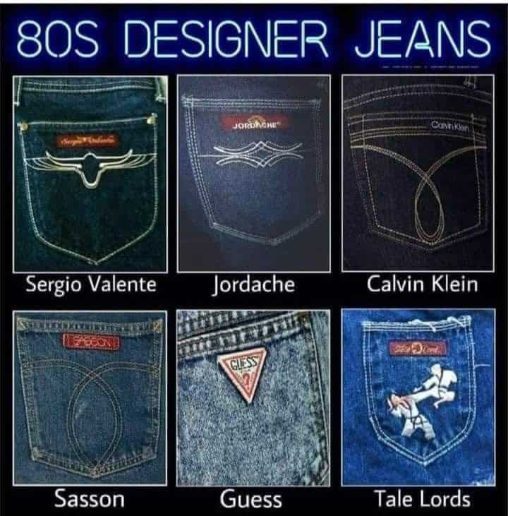 80s memes. 80S DESIGNER JEANS