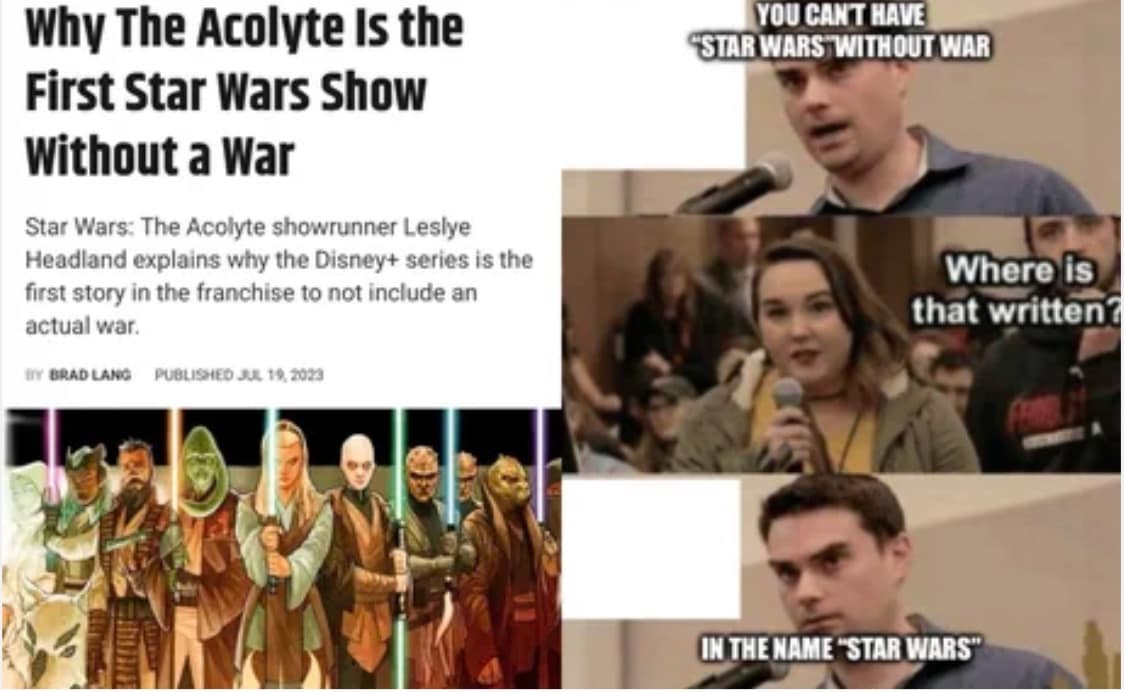 the acolyte memes, star wars memes, Star Wars The Acolyte memes, Star Wars jokes, Star Wars humor, Disney Plus responses, Disney Plus reviews