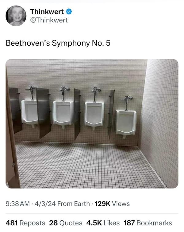 clever people. Beethoven's Symphony No. 5