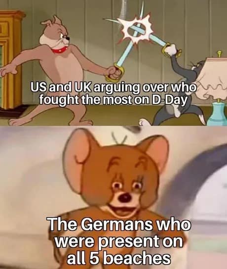 World War II memes, military humor, D-Day jokes, war memes, historical humor