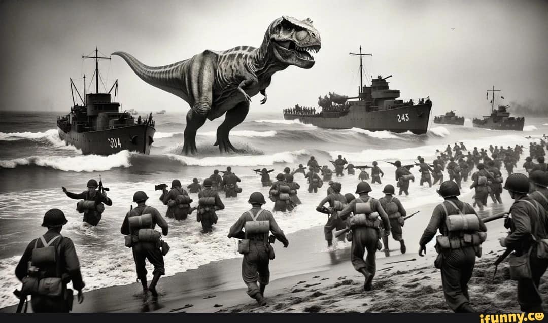 World War II memes, military humor, D-Day jokes, war memes, historical humor