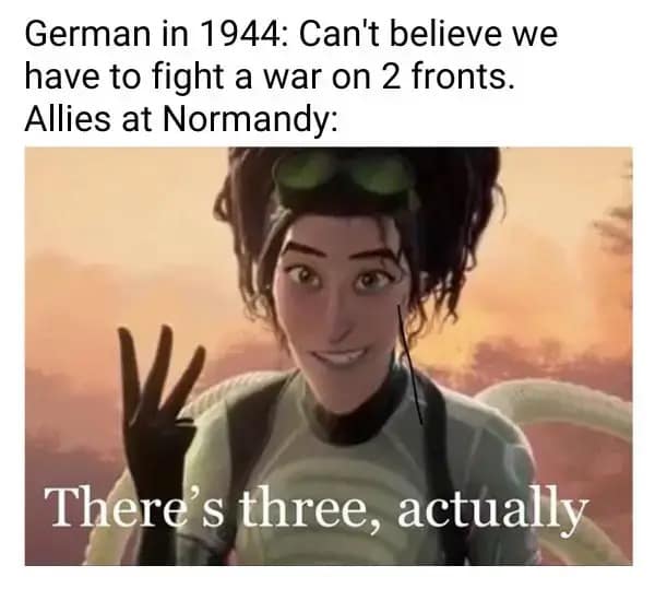 World War II memes, military humor, D-Day jokes, war memes, historical humor