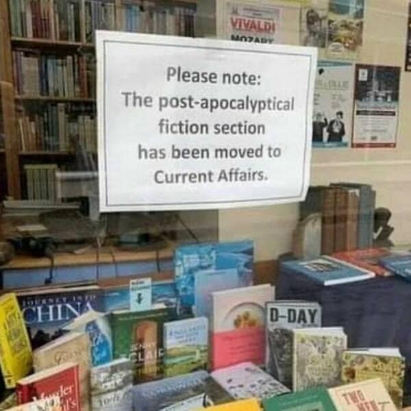 Please note: The post-apocalyptical fiction section has been moved to Current Affairs.