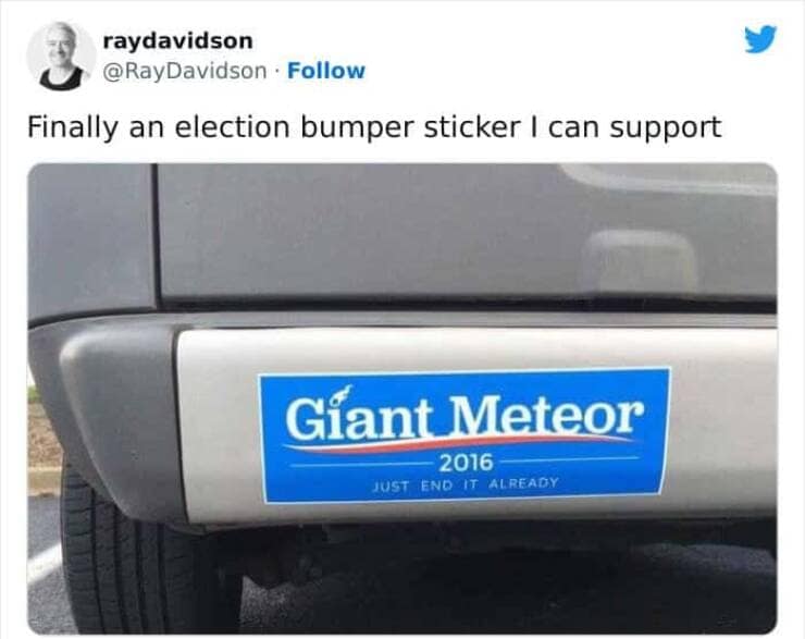 funny bumper stickers, hilarious bumper stickers, ridiculous bumper stickers, witty bumper stickers