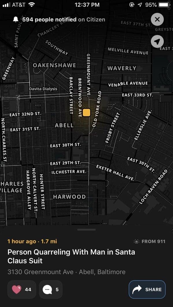 Person Quarreling With Man in Santa Claus Suit