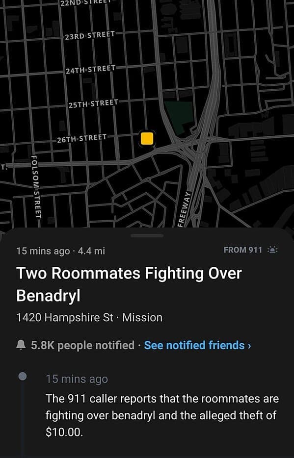 Two Roommates Fighting Over Benadryl