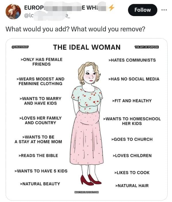 funny fails. What would you add? What would you remove? @CREATIONZAD THE IDEAL WOMAN