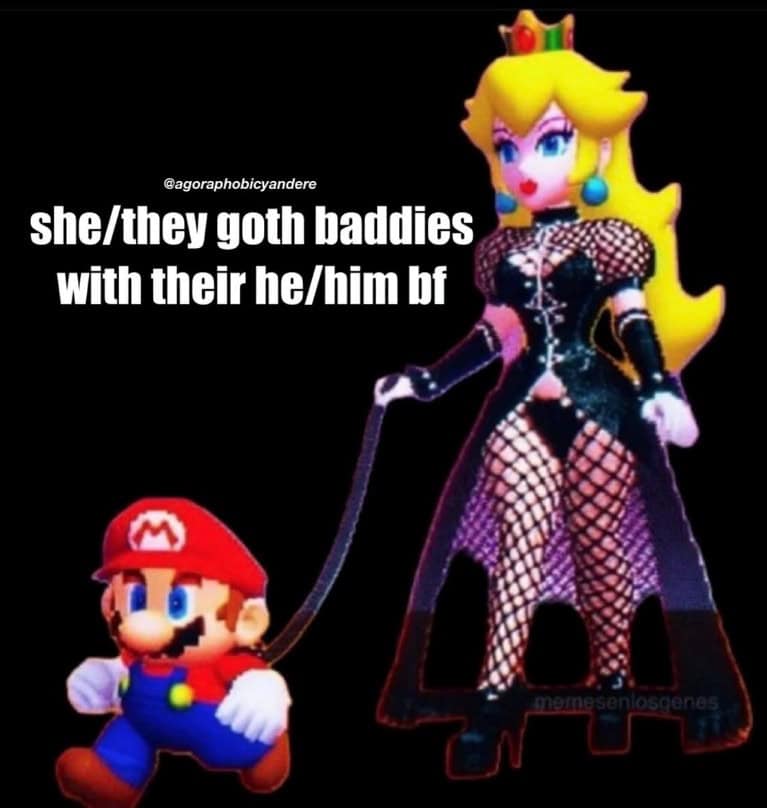 funny girlfriend memes. she/they goth baddies with their he/him bf