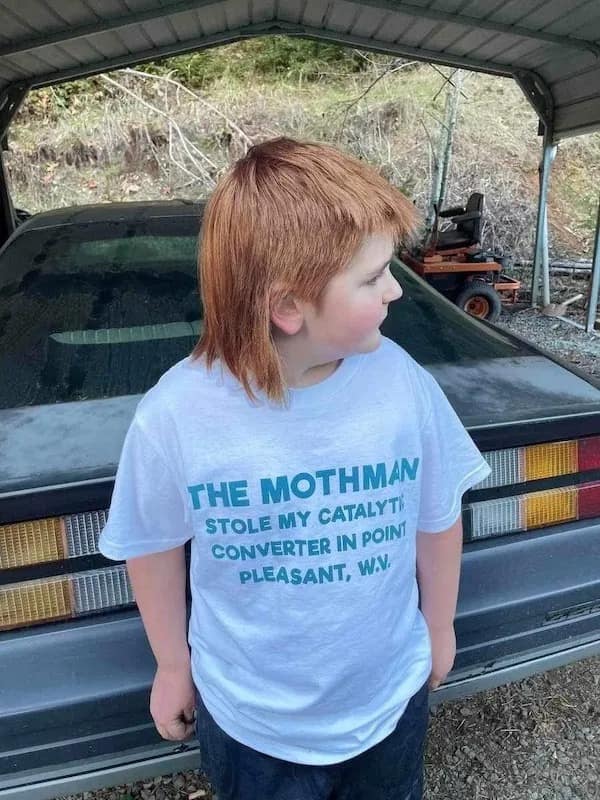 funny pics. THE MOTHMAN STOLE MY CATALYTI CONVERTER IN POINT PLEASANT, WV.