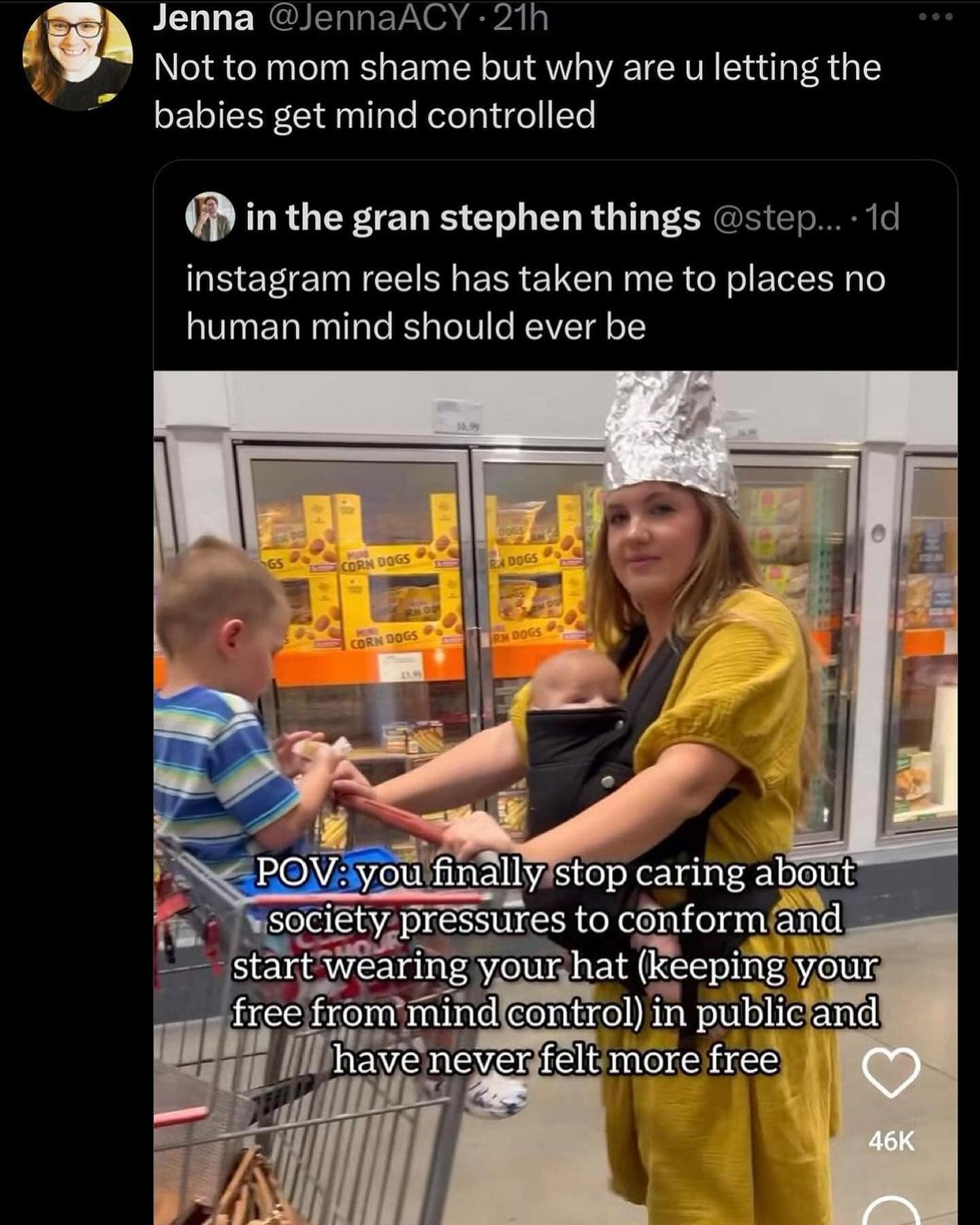 funny pics. Not to mom shame but why are u letting the babies get mind controlled