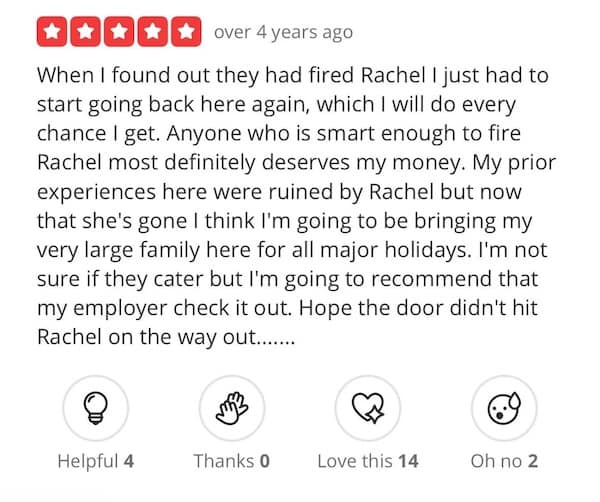 funny yelp reviews, hilarious reviews, angry customer reviews, unreasonable complaints, irate reviews, upset customer feedback, absurd complaints, ridiculous grievances