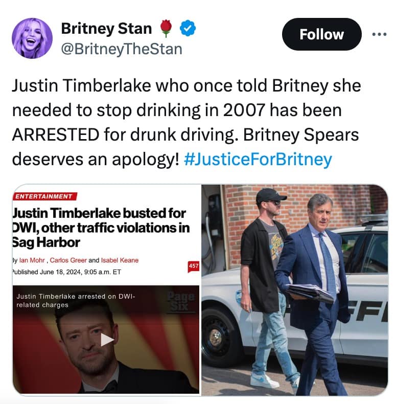justin timberlake dui memes