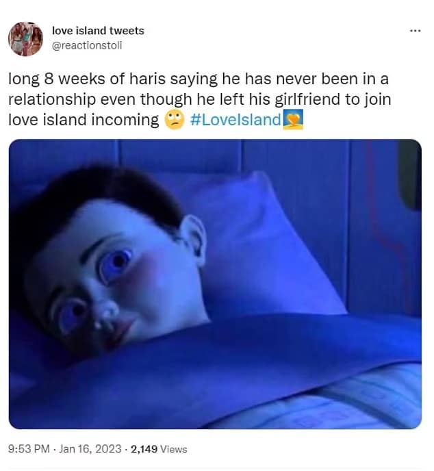 love island memes, trashy reality TV, dating shows