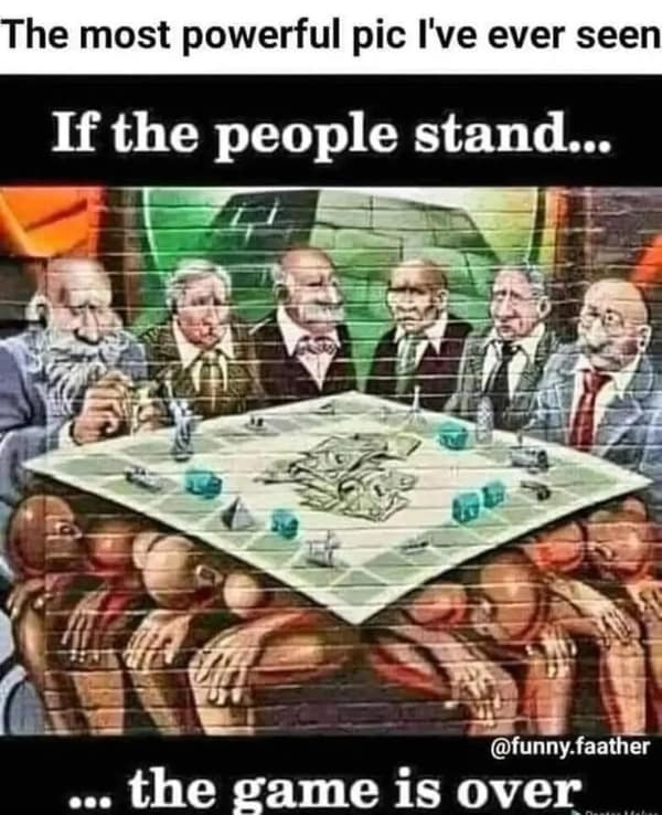 The most powerful pic I've ever seen If the people stand... @funny.faather ... the game is over