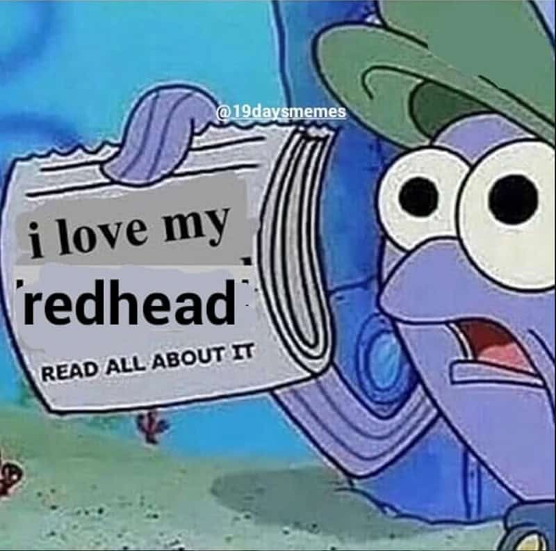 redhead memes. i love my redhead READ ALL ABOUT