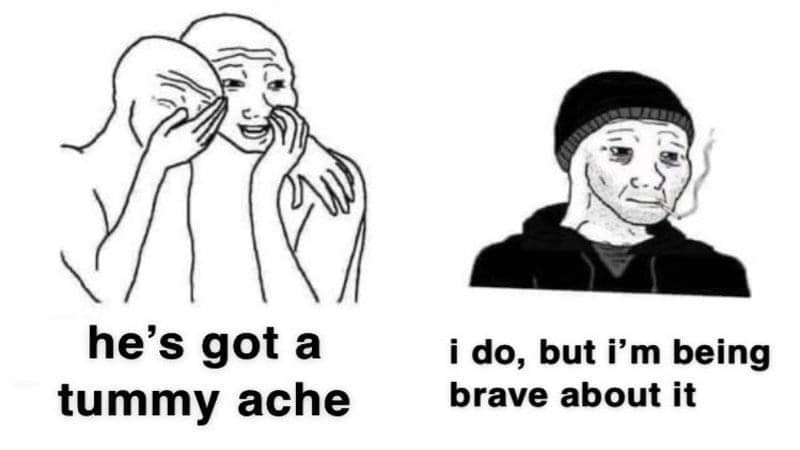 tummy ache memes, stomach pain jokes: bellyache jokes, gut-wrenching jokes