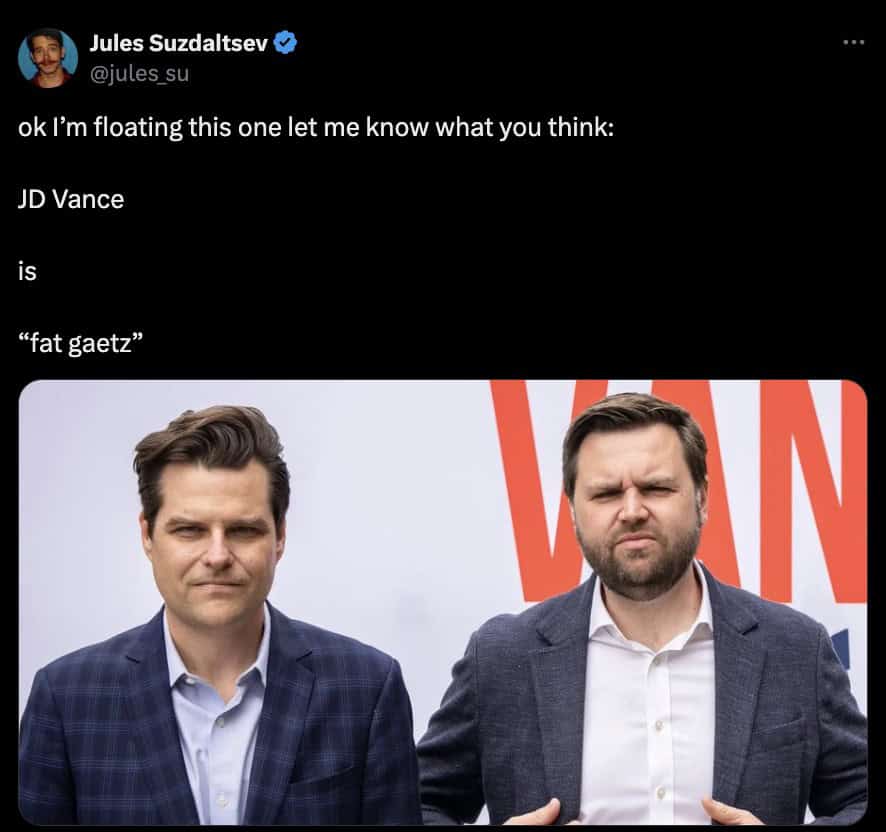 JD vance memes, JD vance reactions, political satire, election humor, Trump VP pick jokes, JD Vance humor, political memes, VP candidacy laughs
