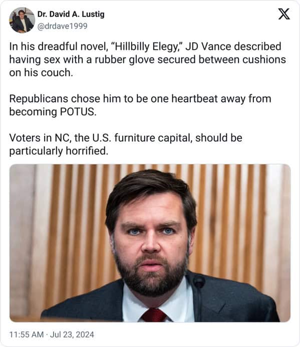 JD vance couch memes, JD vance memes, Hillbilly Elegy memes, Political humor