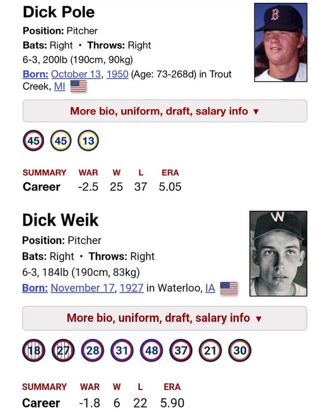 crazy baseball player names. Dick Pole Position: Pitcher